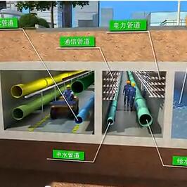 ?？诘叵戮C合管廊兩管線入廊